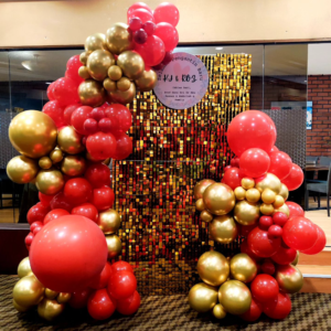 Gold themed Podium